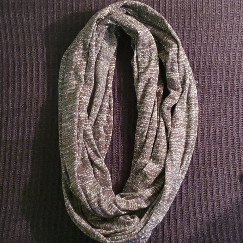 Silver infinity scarf